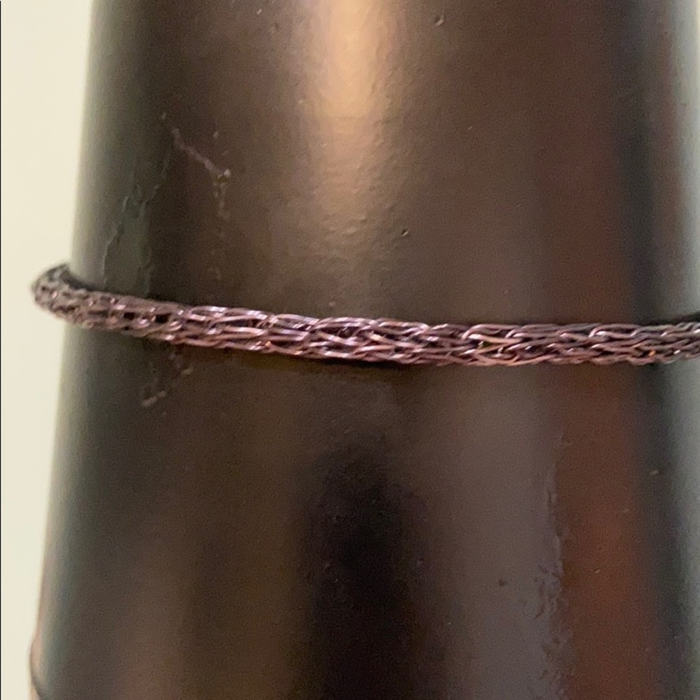 Hand knit bracelet!